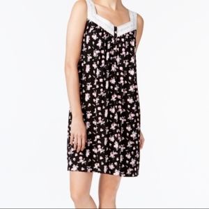 Charter Club Lace Floral Print Knit Sleepdress NWT